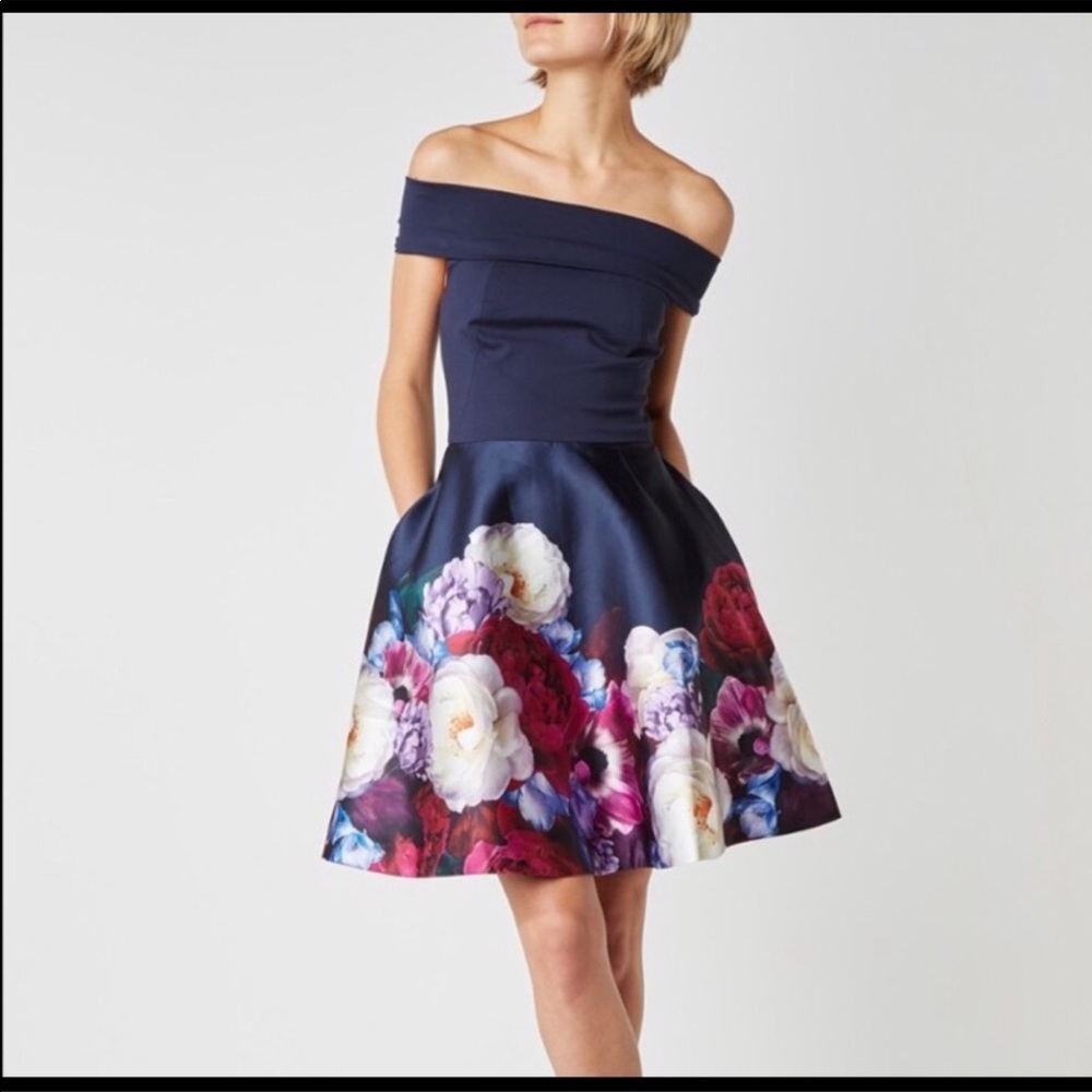Ted Baker London Nersi  Floral bardot boat dress